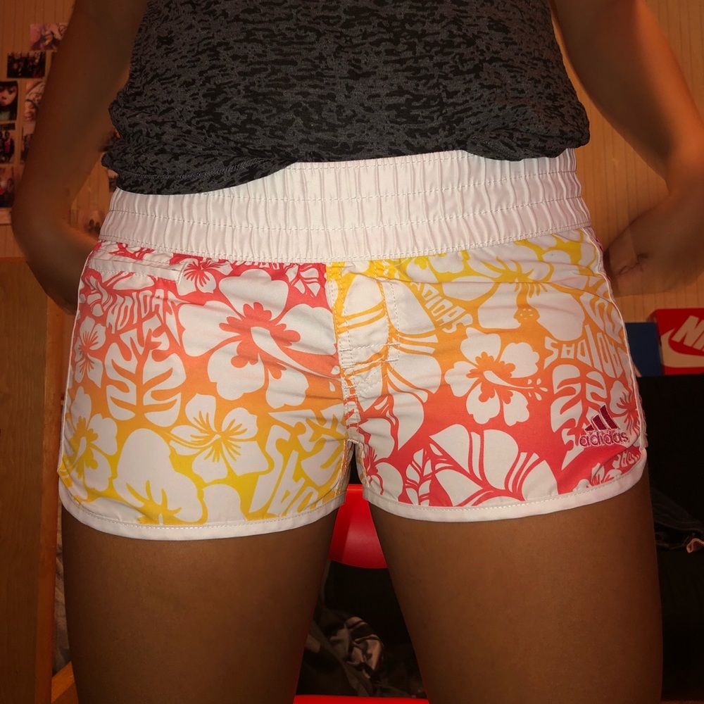 Neon swimming shorts